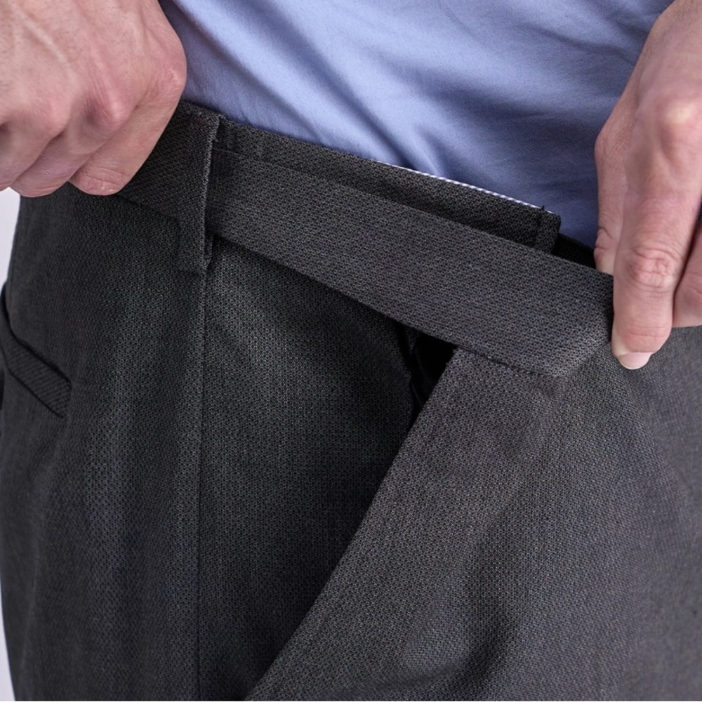 J. M. HAGGAR Men's Gray Dress Pants - Picture 4 of 5